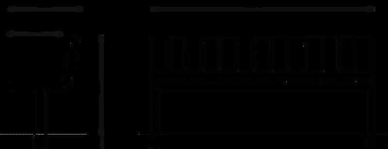 Sitzbank UNOLA CENTRO mit Rückenlehne