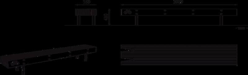 Sitzbank WOODY ohne Rückenlehne