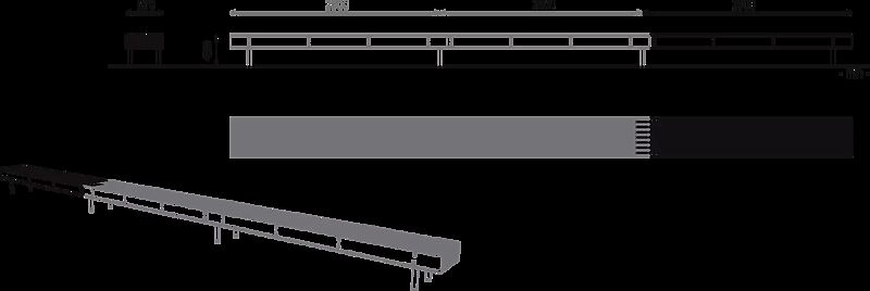 Sitzbank WOODY - Endelement ohne Rückenlehne