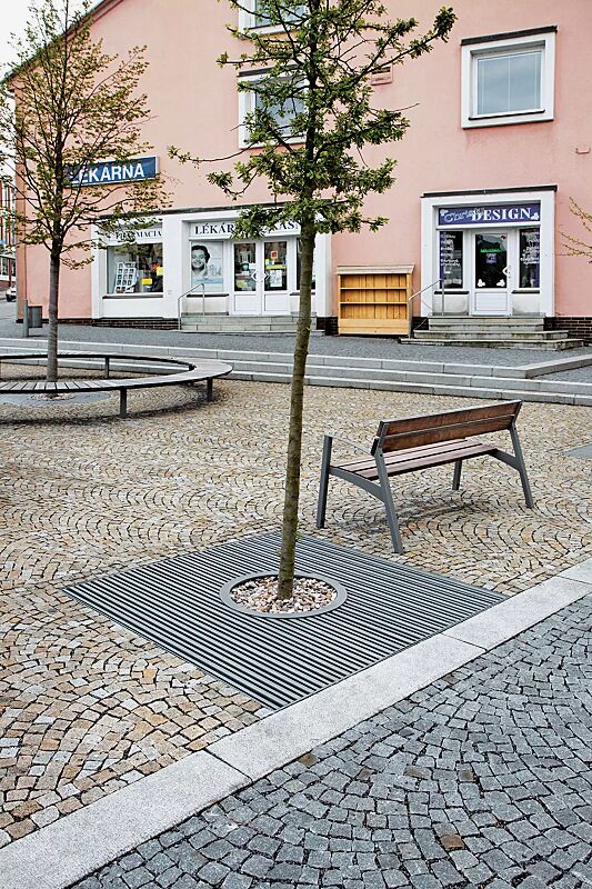 Baumschutzrost ARBOTTURA, quadratisch, ohne Baumschutzgitter