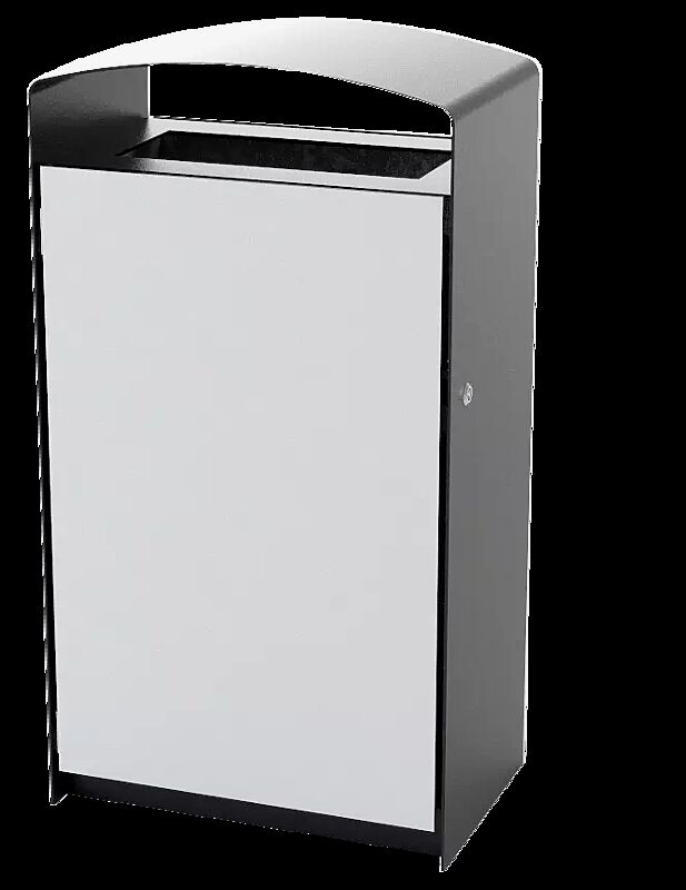 Abfallbehälter PRAX, Korpus: HPL, Stahlteile in RAL 7016 anthrazitgrau