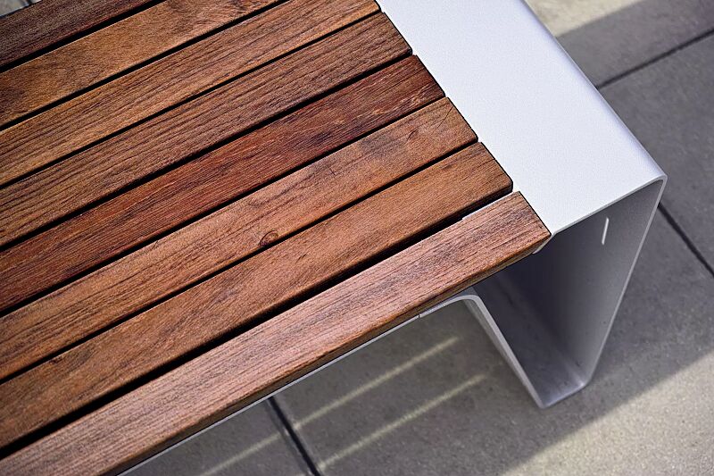 Detail: Sitzfläche, Jatobaholzbelattung