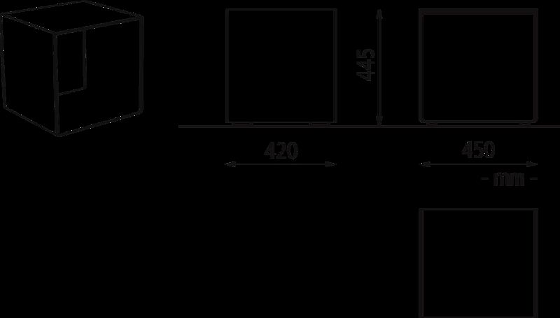 Sitz RADIUM ohne Rückenlehne