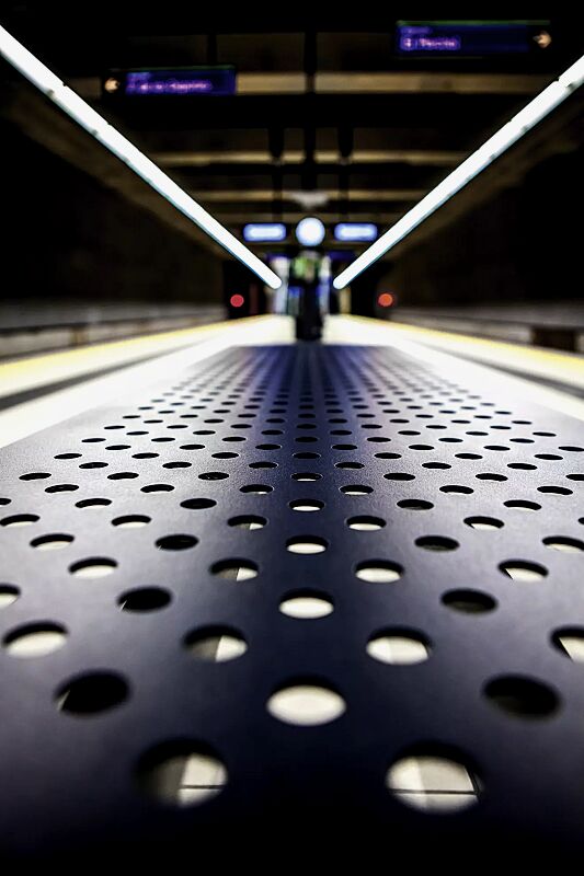 Detail: Sitzfläche, ohne Kunststoffnoppen