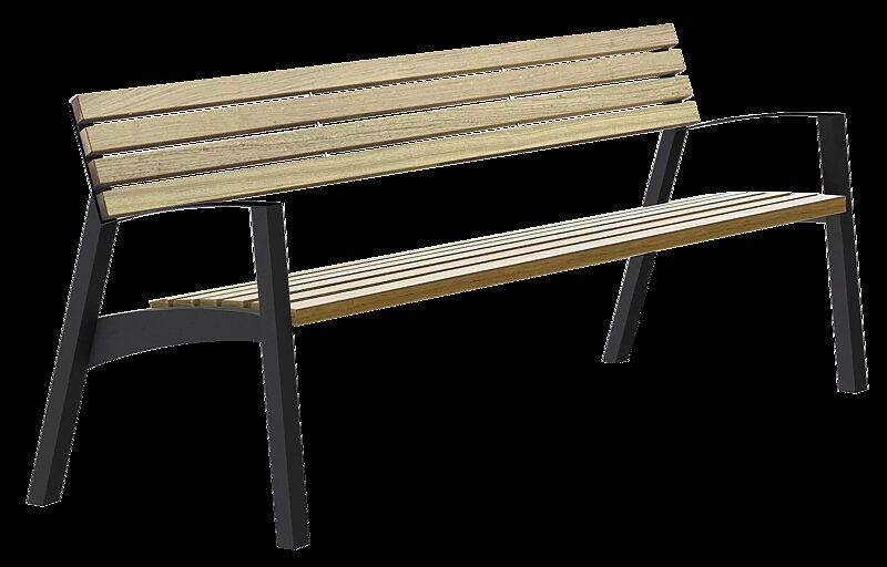 Sitzbank VERA mit Rücken- und Armlehnen 