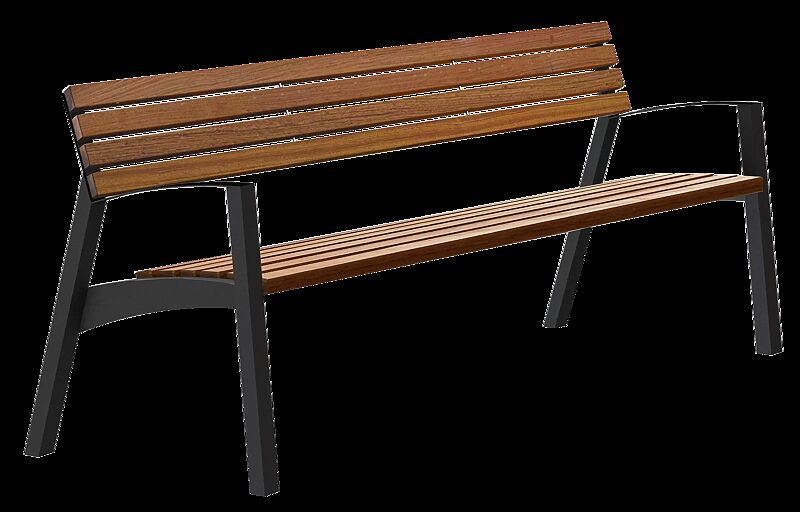 Sitzbank VERA mit Rücken- und Armlehnen