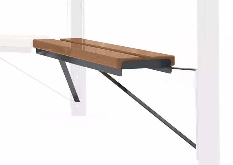 Sitzbank AQUA mit Sapeliholzbelattung