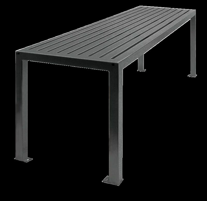 Tisch LIGURIA zum Aufdübeln, in DB 703 eisenglimmer