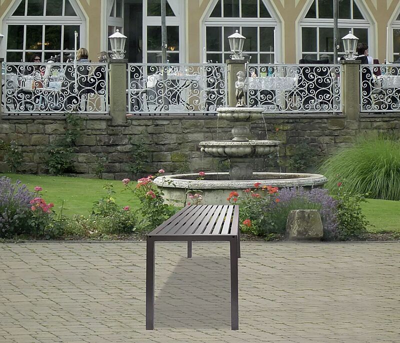 Tisch LIGURIA zum freien Aufstellen, Edelstahl