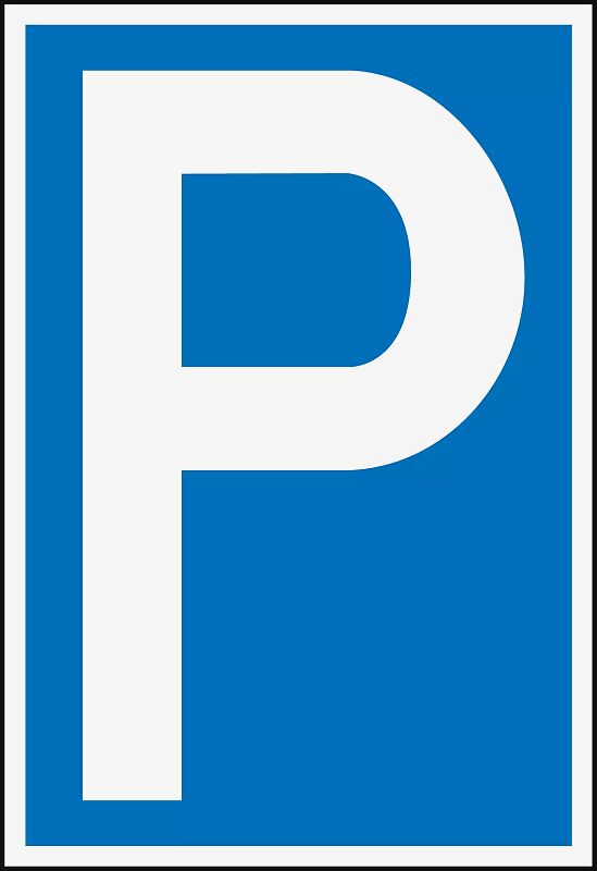 Schild - Parkplatz Kunststoff (Polystyrol)