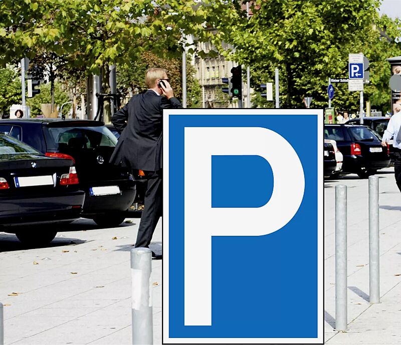 Schild - Parkplatz Aus Aluminium 2 mm stark.