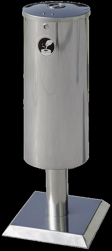 Standascher FINTWIN - selbstlöschend aus Edelstahl