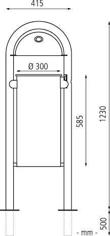 WOLVERTON z. E., Vollblech, G.-Höhe 1200 mm