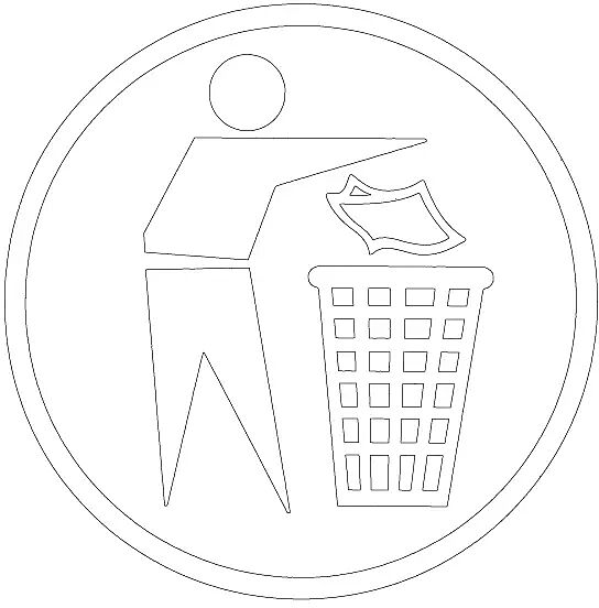 Aufkleber "Saubermännchen" Klarsicht - weiß