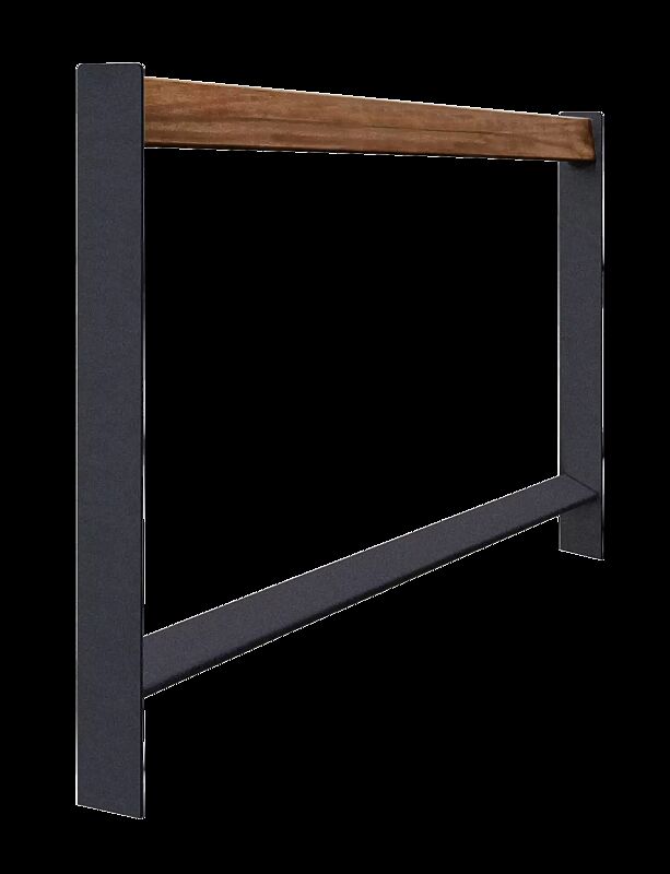 Ampeltrittbrett BORCH, Breite 1800 mm, in RAL 7016 anthrazitgrau