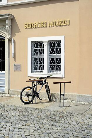 Anlehnbügel SOHA zum Aufdübeln, in RAL 7016 anthrazitgrau