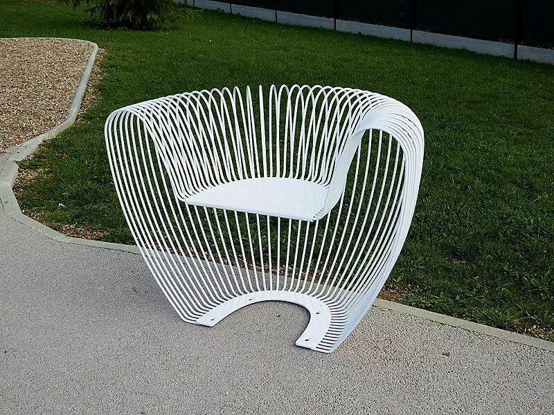 Sitz BUBBLE aus Edelstahl