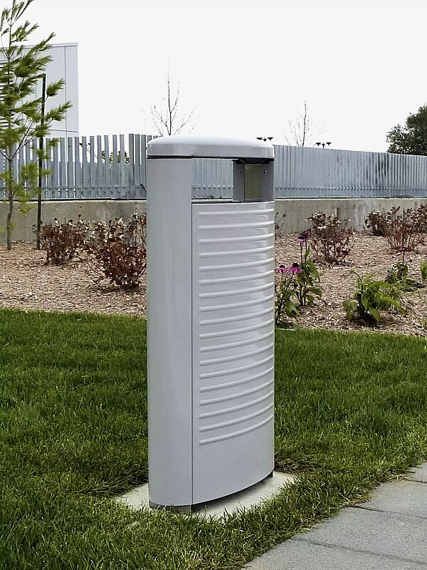 Abfallbehälter BASIC in RAL 9002 grauweiß
