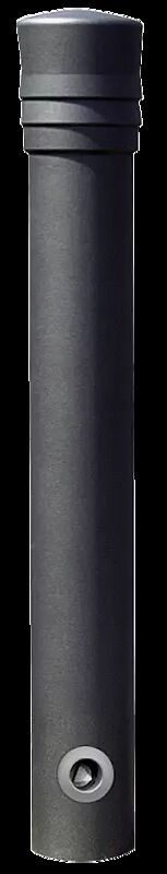 Poller VESTA mit Dreikantschloss, Höhe 900 mm, in RAL 7016 anthrazitgrau