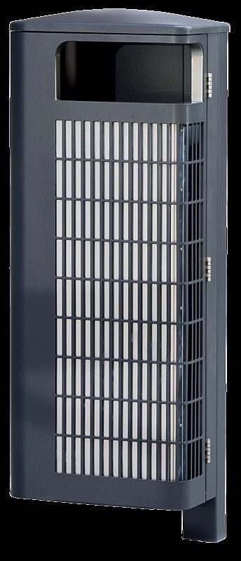 Abfallbehälter IMAWA mit Innenbehälter, in RAL 7016 anthrazitgrau