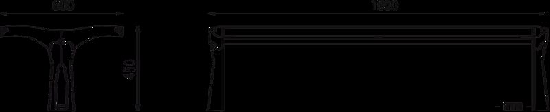 Sitzbank VESTA ohne Rückenlehne