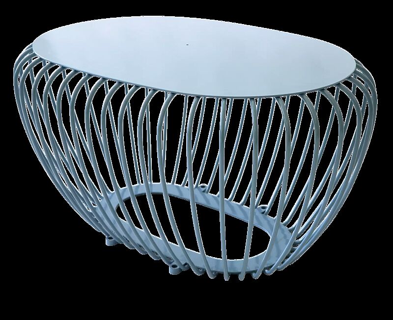 Tisch BUBBLE in RAL 5024 pastellblau