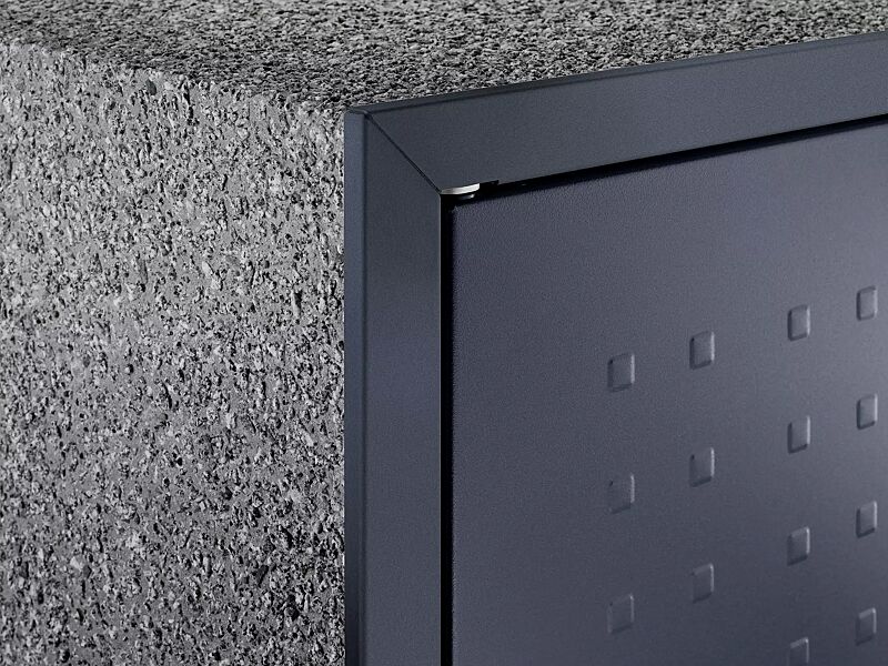 Türrahmen pulverbeschichtet in Türblattfarbe in RAL 7016 anthrazitgrau