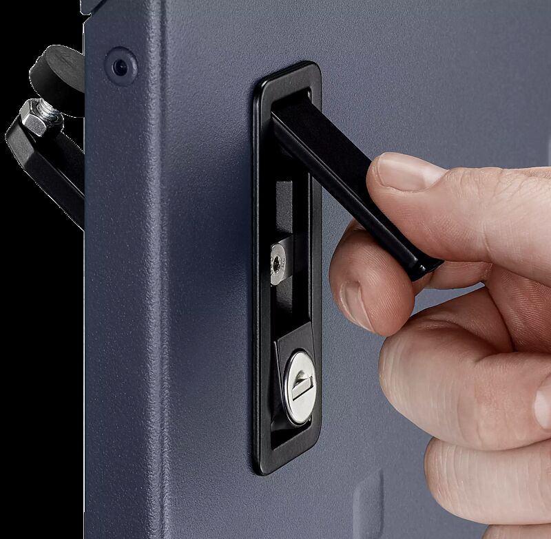 Klapphebel mit Zylinderschloss