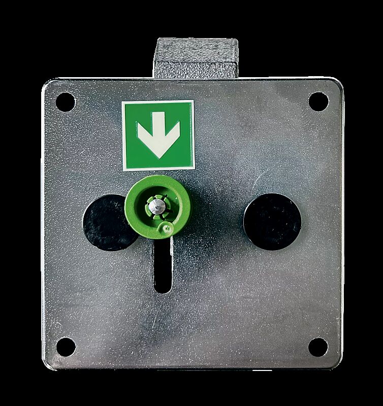 Kastenschloss mit Vorrichtung für PHZ 10/40 und inkl. Dreikant
