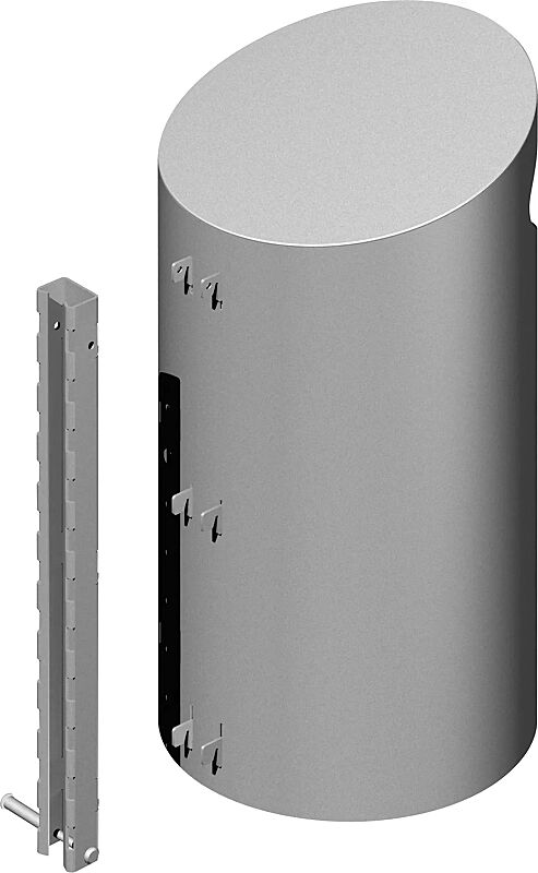 Abfallbehälter TOLUCA  aus Stahl