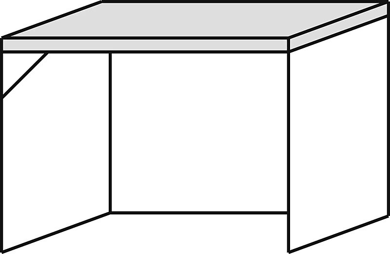 Fahrradüberdachung BALTIMORE feuerverzinkt, 1-Feld