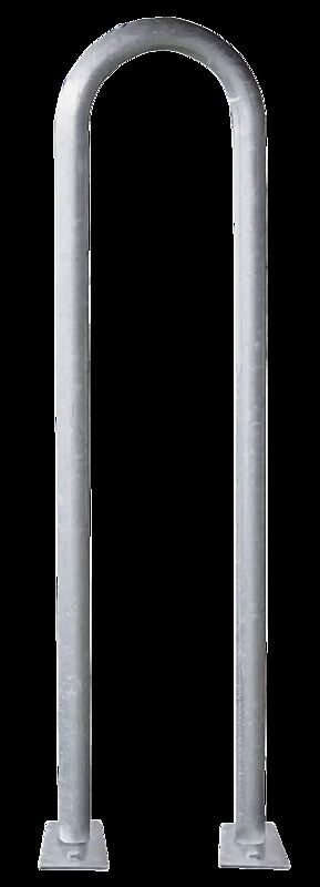 Anlehnbügel LIVORNO ohne Quersteg, zum Aufdübeln, feuerverzinkt