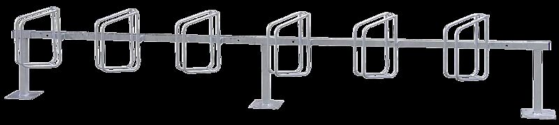 Reihenfahrradständer TRENTON, zum Aufdübeln, 6 Stellplätze