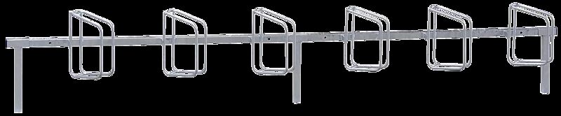 Reihenfahrradständer TRENTON, zum Einbetonieren, 6 Stellplätze