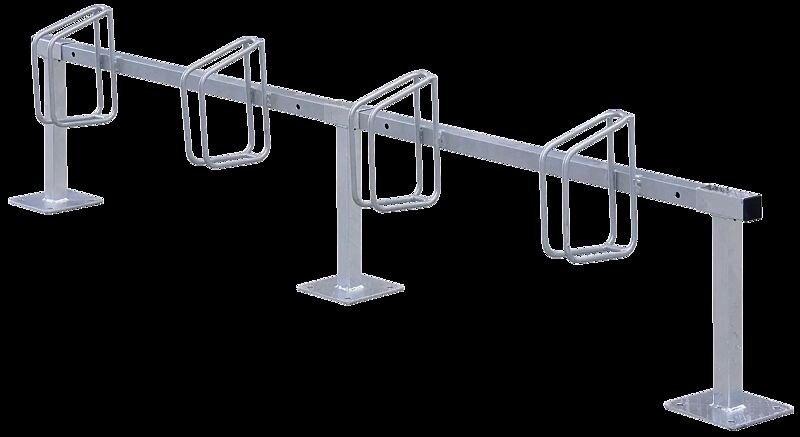 Fahrradständer CARTAGO, zum Aufdübeln, 4 Stellplätze