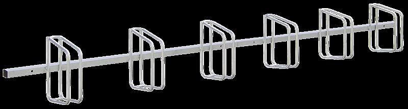 Fahrradständer CARTAGO, zur Wandbefestigung, 6 Stellplätze