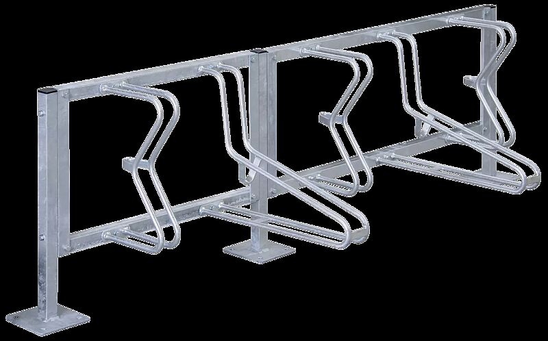 Fahrradständer SALVADOR, zum Aufdübeln, 5 Stellplätze