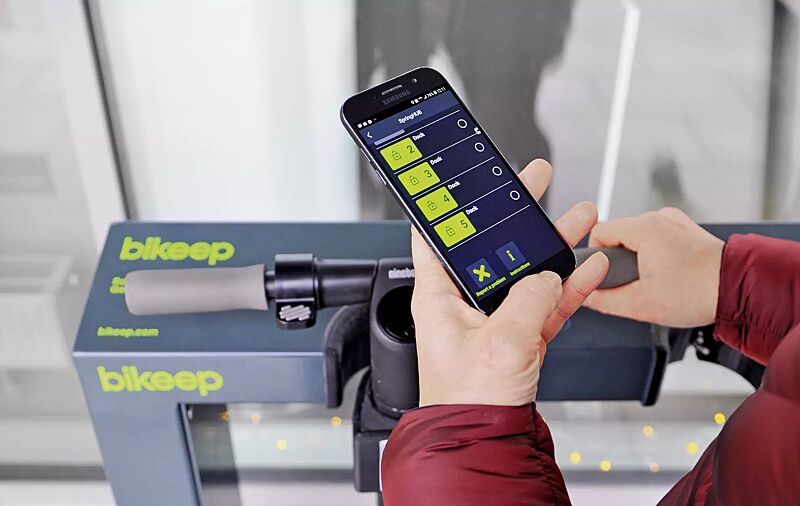 Detail: Öffnungsmechanismus, Freischaltung per App