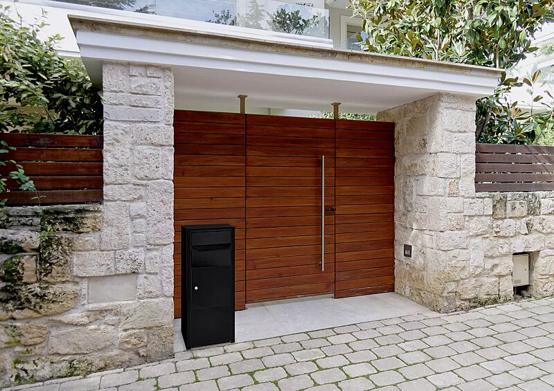 Brief- und Paketkasten DUNET in tiefschwarz