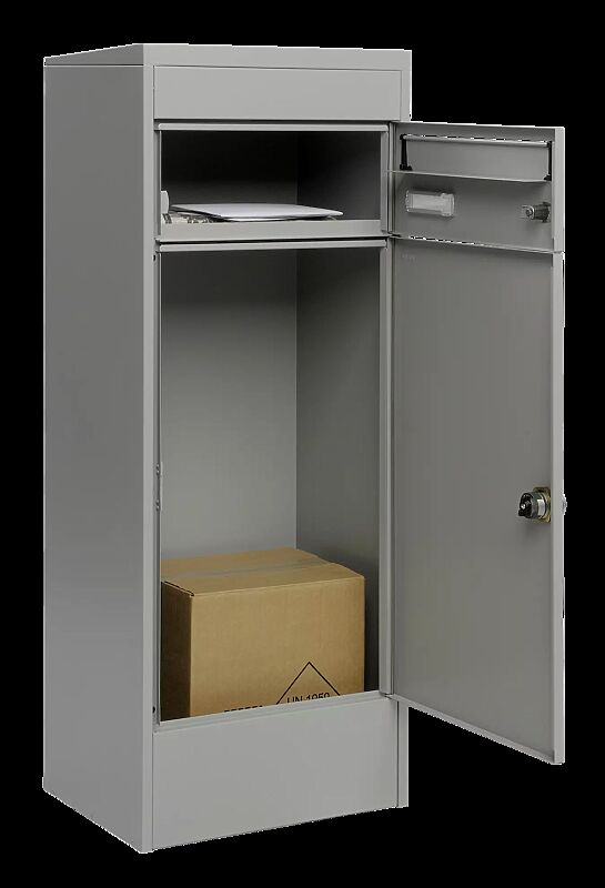 Brief- und Paketkasten CIRON in weißaluminium semimatt