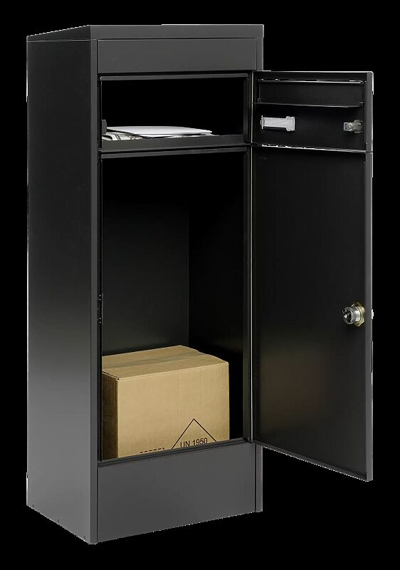 Brief- und Paketkasten CIRON in schwarzgrau semimatt