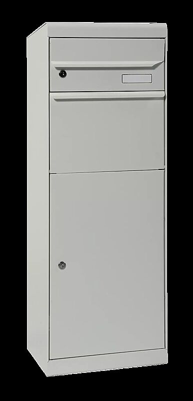 Brief- und Paketkasten VATAN in weißaluminium semimatt