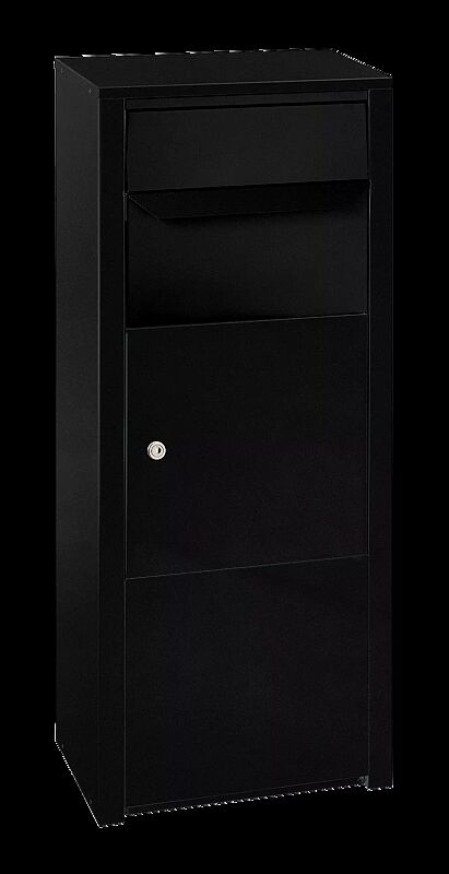Brief- und Paketkasten DUNET in tiefschwarz struktur
