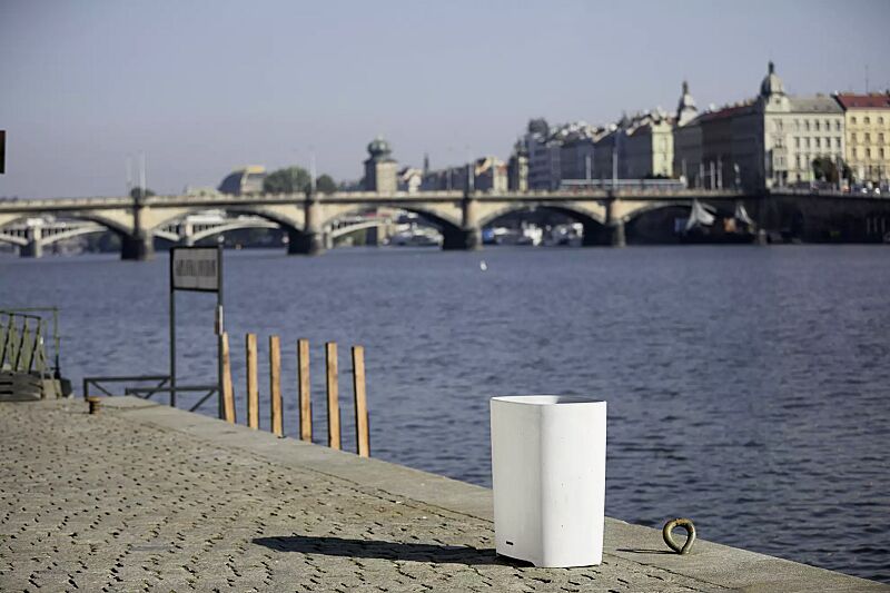 Abfallbehälter BETTER in hellgrau