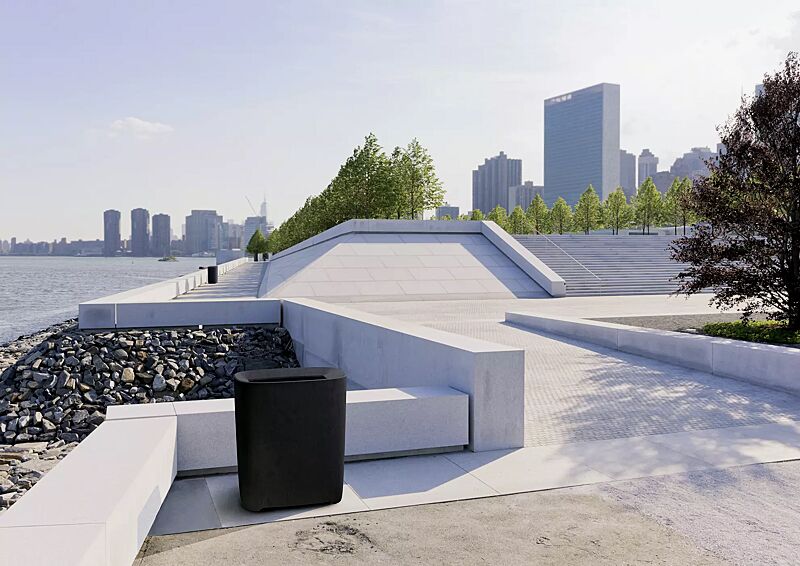 Abfallbehälter BETTER in dunkelgrau