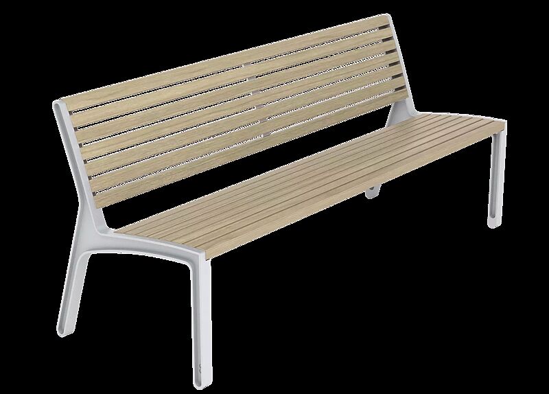 Sitzbank MIELA mit schmaler Robinienholzbelattung