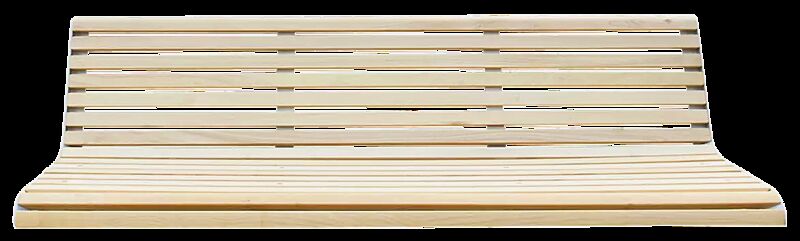 Mauerauflage PORT mit Rückenlehne, Breite 1820 mm, mit Robinienholzbelattung