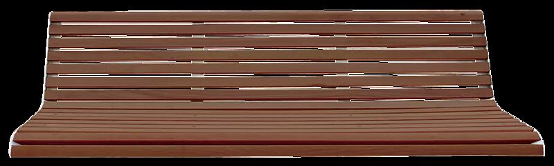 Mauerauflage PORT mit Rückenlehne, Breite 1820 mm, mit Jatobaholzbelattung