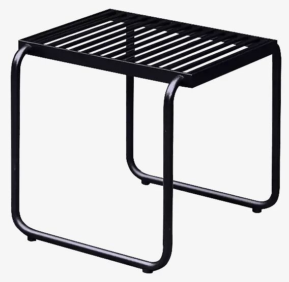 Sitz STACK ohne Rückenlehne, in RAL 9005 tiefschwarz