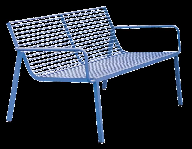 Sitzbank STACK in RAL 5015 ultramarinblau